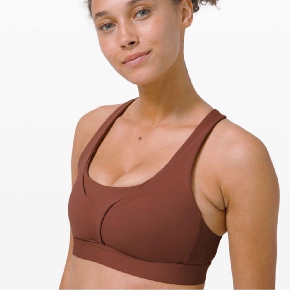 Lululemon Athletica Stash It All Bra Size 8 C/D Cup Ancient Copper